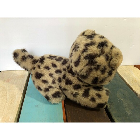 Vintage Busch Gardens Leopard Stuffed Plush Animal 9" long 6" tall - Picture 2 of 4